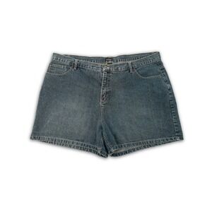 NorthCrest Denim Shorts Womens 22W Blue Jean Casual Summer Festival Plus Size